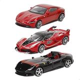 BBURAGO - Geschenkverpackung 3 Ferrari R&P - 3 modellen op schaal 1:43 van iconische auto's (willekeurige selectie uit beschikbare series), officiële Ferrari-licentie, aanbevolen leeftijd 3+ jaar