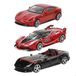 BBURAGO - Geschenkverpackung 3 Ferrari R&P - 3 modellen op schaal 1:43 van iconische auto's (willekeurige selectie uit beschikbare series), officiële Ferrari-licentie, aanbevolen leeftijd 3+ jaar