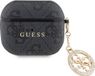 GUESS Housse pour Airpods 3 4G Script avec Breloque, Noir
