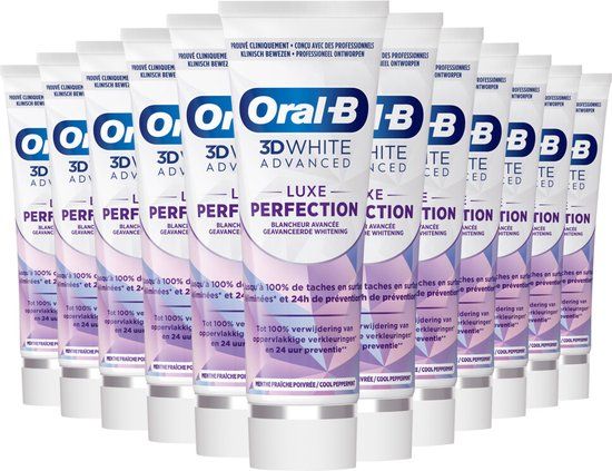 Oral-B 3D White Advanced Luxe Perfection Tandpasta - 12 x 75ml