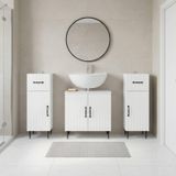 Maison Exclusive Ensemble de meubles de salle de bain exclusif - Système de 3 pièces HAARLEM.