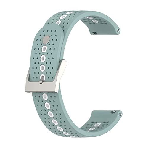 By Qubix Qubix Bandje voor Garmin Vivoactive 3 - Groenblauw - 20mm