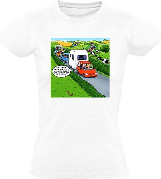 Sol's Caravan file Dames T-shirt Wit 3XL - Katoen
