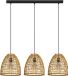 Eglo Ayesgarth Hanglamp - Zwart/Hout