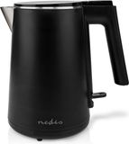 Nedis KAWK360EBK Waterkoker - 1L - Zwart - 1500W