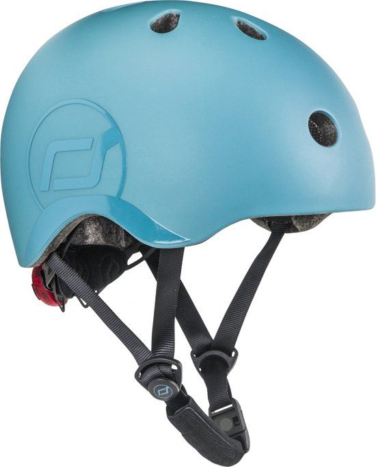 Scoot & Ride Steel Maat S-M Kinderhelm SR-96369 - Blauw - 48-96 Maanden