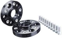 H&R B8025571 DRA Spureverbredingsset 80 mm per as gatcirkel 5x100 middencentrering 57,1 mm System M14x1,5-Audi/Seat/Skoda/Volkswagen-zwart