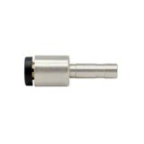 Riegler 757.1006 Rechte stekkerverbinding, insteeknippel rood. 10 mm, click-clock" voor buitenslang Ø 6 mm, werkdr. Maximale 16 bar, messing vern.