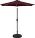 vidaXL Stokparasol Bordeauxrood Polyester