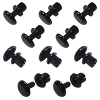cyclingcolors 10 x kunststof klinknagels auto bevestigingsclips universele bumpers sierlijsten plastic clips spreidklinknagels carrosserie bevestigingsset Ø4,1 mm x 4,5 mm-5,5 mm