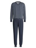 CALIDA Pyjama lang 'Cotton Special' marine