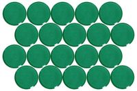 MAUL Magneet MAULpro rond 20 stuks 0,6 kg kunststof Ferriet bruchsicher erodiert lackiert Ø 2.9 x 1.1 cm groen