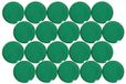 MAUL Magneet MAULpro rond 20 stuks 0,6 kg kunststof Ferriet bruchsicher erodiert lackiert Ø 2.9 x 1.1 cm groen