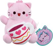 Pembe BOTI EUROPE B.V. Pembe the Pink Cat – Coffee Knuffel – Pluche – 15 cm