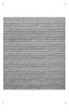 GARDINIA EASYFIX Plisségordijn Lilly Green om vast te klemmen, ondoorzichtig vouwgordijn, montagemateriaal inbegrepen, 100% gerecyclede stof, grijs, 40 x 130 cm (BxH)