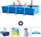Intex Rechthoekig Frame Zwembad - 450 x 220 x 84 cm - Blauw