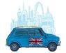 Barry Goodman Mini London Canvas Print, polyester, meerkleurig, 40 x 50 cm