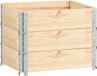 vidaXL Pallet collar 3 pcs 60x80 cm solid pine wood