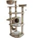 Dehner Kattenkrabpaal Edda, ca. 180 x 60 x 60 cm, sisal/pluche, beige