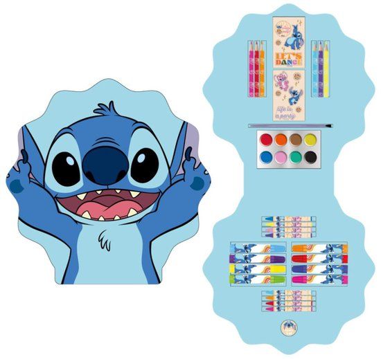 disney,lilo_and_stitch Disney Lilo en Stitch Kleurpotloden Set 8 Kleuren