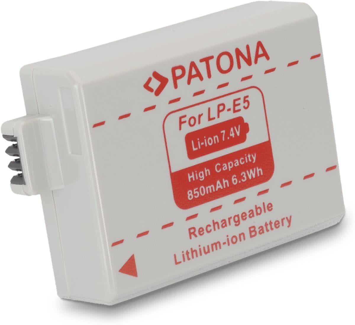 Paton LP-E5 LPE5 (A-Merk) batterij/accu voor Canon