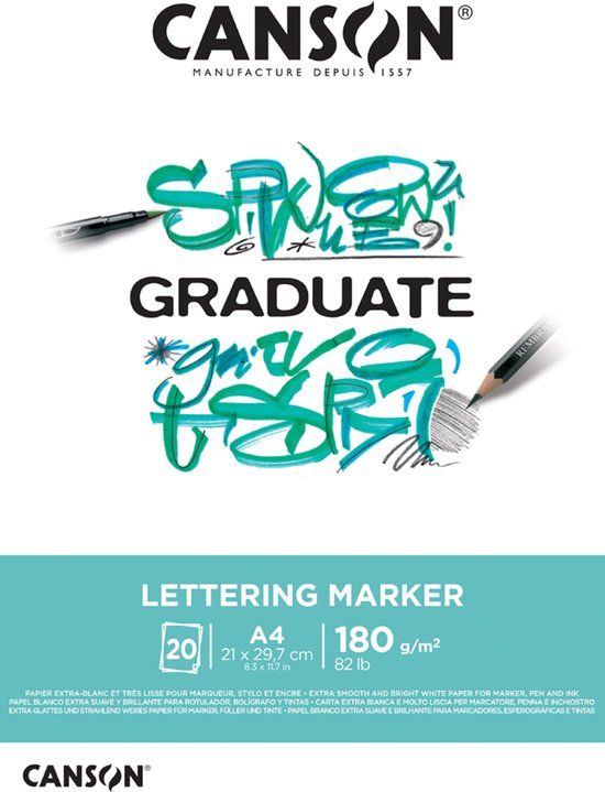 Canson Graduate Lettering Marker A3