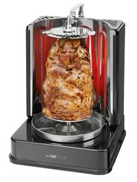 Clatronic DVG 3686 - Vertikale Grill - Gyrosgrill - Kebabgrill - 1400W - Schwarz