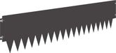 vidaXL Gazonrand 10 st 103 x 25 cm staal zwart