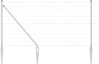 vidaXL Euro-hek met grondpennen 25 x 1,2 m Gegalvaniseerd staal Mesh