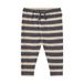 Wheat katoenen regular fit gestreepte babybroek - grijs/ecru