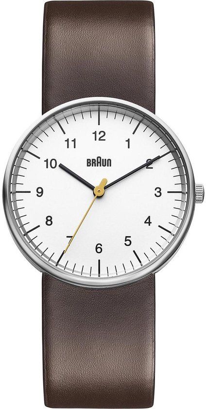 Braun Classic Gent BN0021WHBRG - Herenhorloge - Quartz - Zilverkleurig