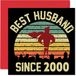 23e verjaardagskaart voor echtgenoot van vrouw - Beste echtgenoot sinds 2000 - I Love You Gifts, Gelukkige 23e huwelijksverjaardagskaarten voor partner, 145 mm x 145 mm wenskaarten voor