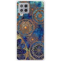 Samsung Galaxy A42 Mandalla bleu verstevigd hoesje met sublimatie bedrukking