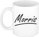 Bellatio Decorations Morris Naam koffiemok - wit