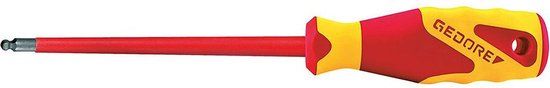 Gedore VDE 2163 K 6 Inbussleutel Sleutelbreedte: 6 mm Koplengte: 100 mm Afmeting, lengte: 210 mm