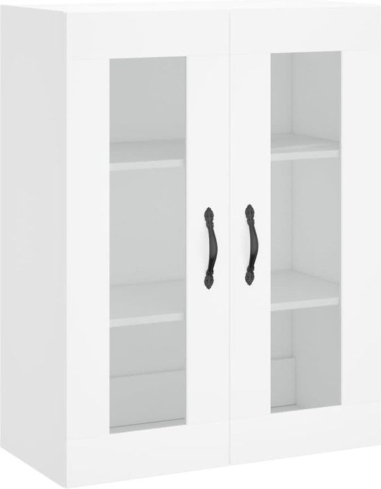 vidaXL Wandkast - Wit - Bewerkt Hout - 69,5x34x90 cm