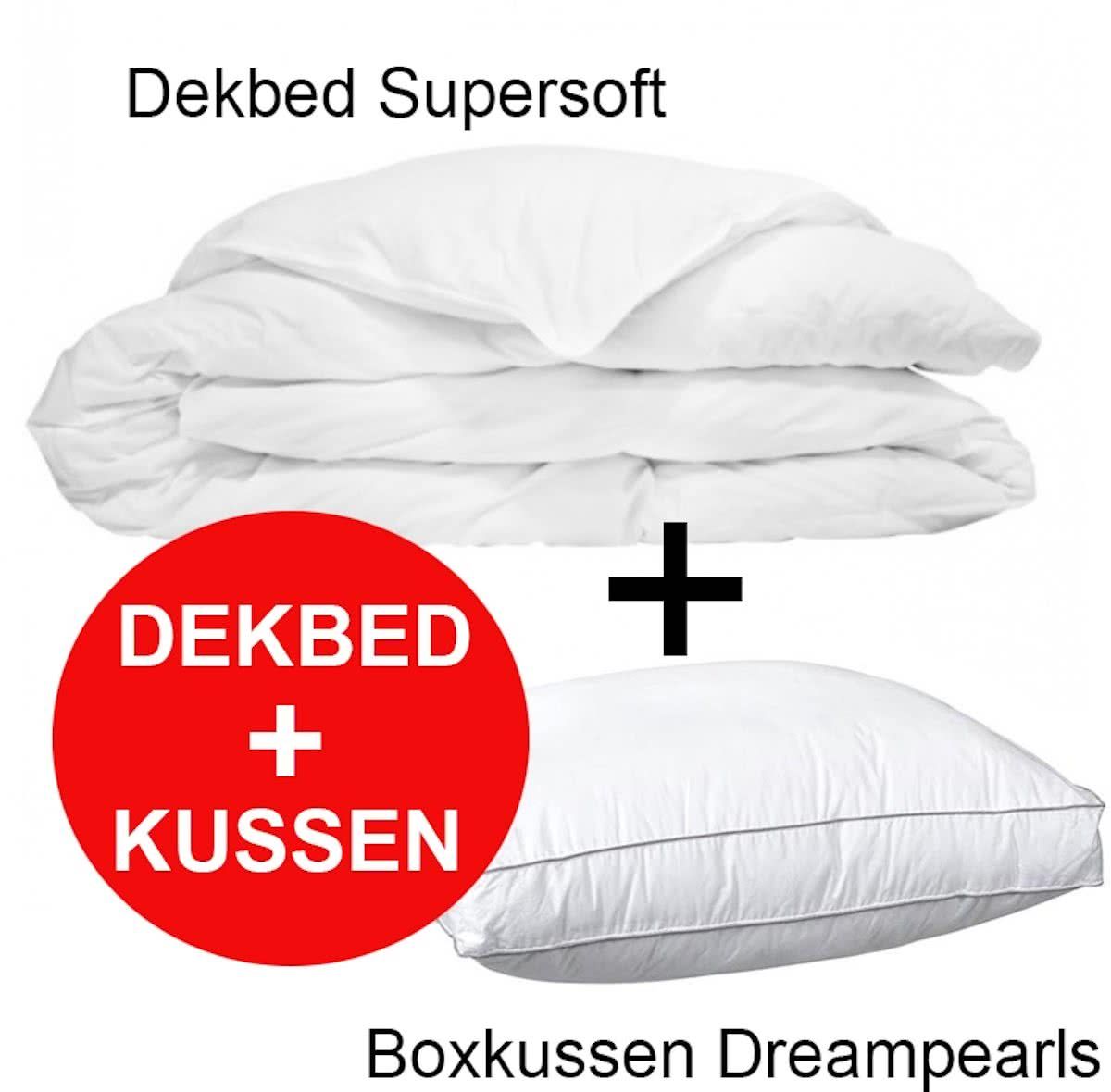 Klaas Vaak Dekbed Supersoft - 240x200 cm + Box Hoofdkussen SetDeal