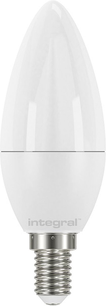 Integral LED - Kaarslamp - E14 - 4,9 watt - 5000K - 470 lumen - frosted cover - niet dimbaar