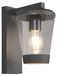 Applique murale Cavado, aluminium, anthracite, E27, IP44