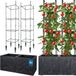 KOTARBAU Pot de fleurs, Pot de plantes, Rectangulaire, Anthracite, Plastique, 77 x 39 x 37 cm