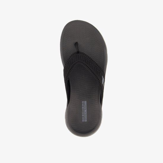 Skechers Go Walk Flex Zandal - Holly - Dames Sandalen - Zwart - Maat 39