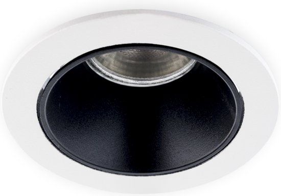 Groenovatie Inbouwspot Rond - Kantelbaar - Ø85mm - Wit - Zwart - GU10