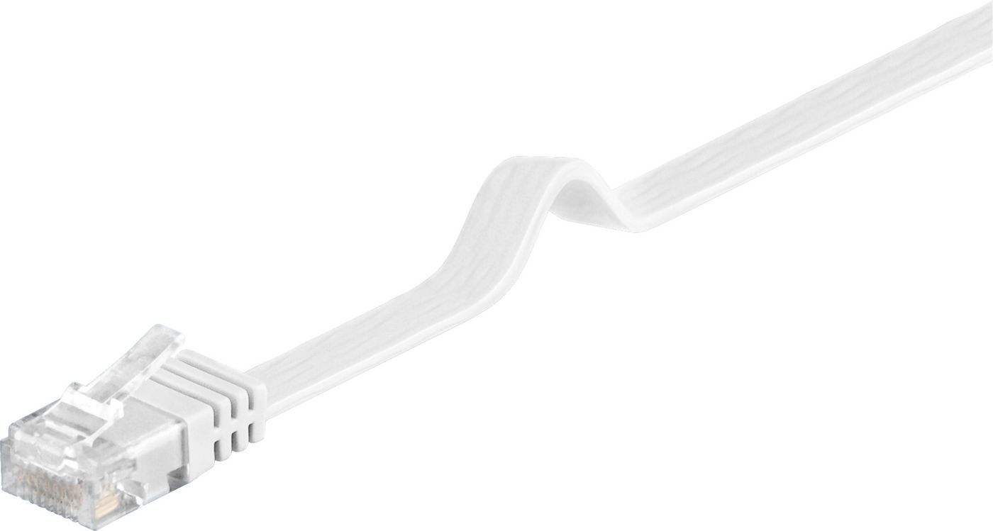 Microconnect Cat6 UTP UltraFlat - 5m - White Network Cable