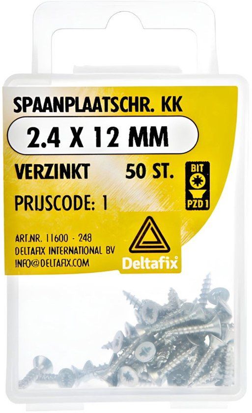 Deltafix Spaanpl.schr. 4.0x45mm 100st