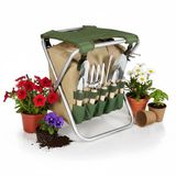 Unyqoos® Complete 5-delige tuingereedschapset met opvouwbare stoel en tas