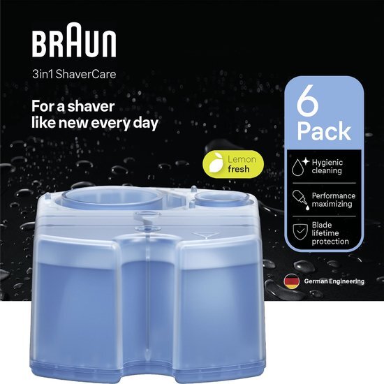Braun 3-in-1 ShaverCare SmartCare Center Reinigingsvloeistof - Hygi&#235;nische Reiniging - 6 Stuks