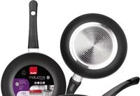 Ibili Poêle 20 cm Aluminium Antiadhésif Noir Adapté à l'induction