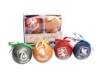 Ciao Harry Potter Hogwarts Houses Decoupage kerstboomballen (Ø8 cm), officieel gelicentieerde tovenaarswereld, in geschenkdoos, veelkleurig