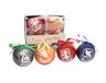 Ciao Harry Potter Hogwarts Houses Decoupage kerstboomballen (Ø8 cm), officieel gelicentieerde tovenaarswereld, in geschenkdoos, veelkleurig