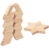 Tour à empiler en bois, 84 pièces